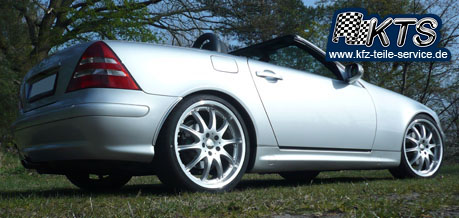 19 Zoll Alufelgen auf Mercedes SLK