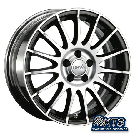 Audi A3 8P 17 Zoll Alufelgen schwarz DBV S-Florida