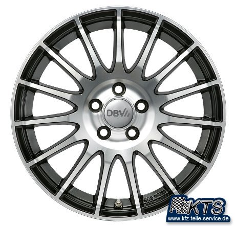 DBV S-Florida Alu Felgen black frontal