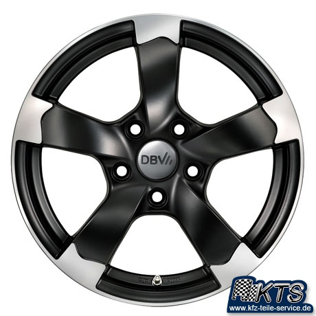 schwarz matte Felgen DBV Torino II Shop