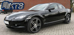 Mazda RX8 mit DBV S-Mauritius black 19 Zoll