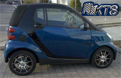 Smart Fortwo 451 + DBV S-Bali Felgen schwarz 15 Zoll