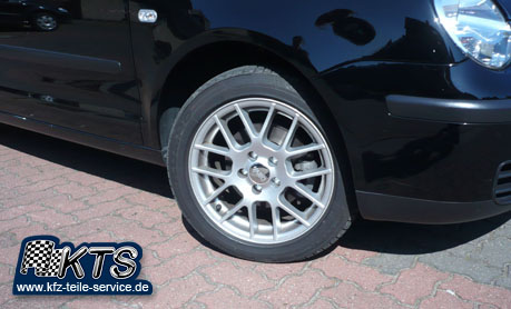 VW Polo 9N Felgen mit Reifen 15 Zoll