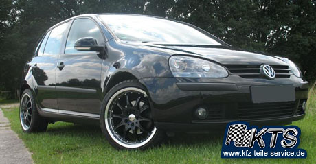 VW Golf V mit DBV S-Mauritius black Alufelgen